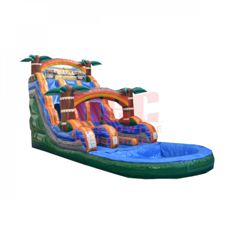 Tiki Plunge Dual lane w/Pool — view 2