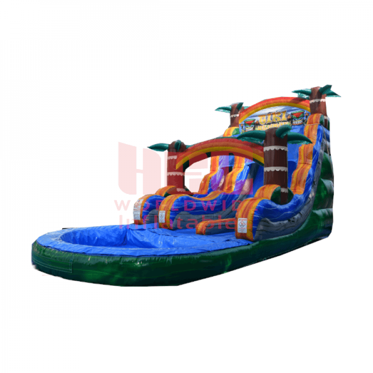 Tiki Plunge Dual lane w/Pool