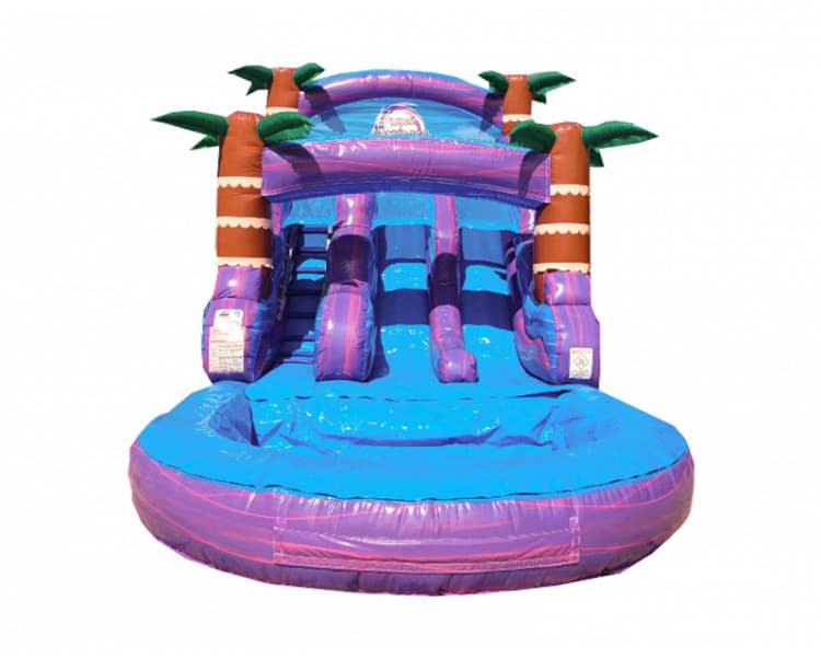 Dual Lane Purple Hurricane Madness Slide — view 2